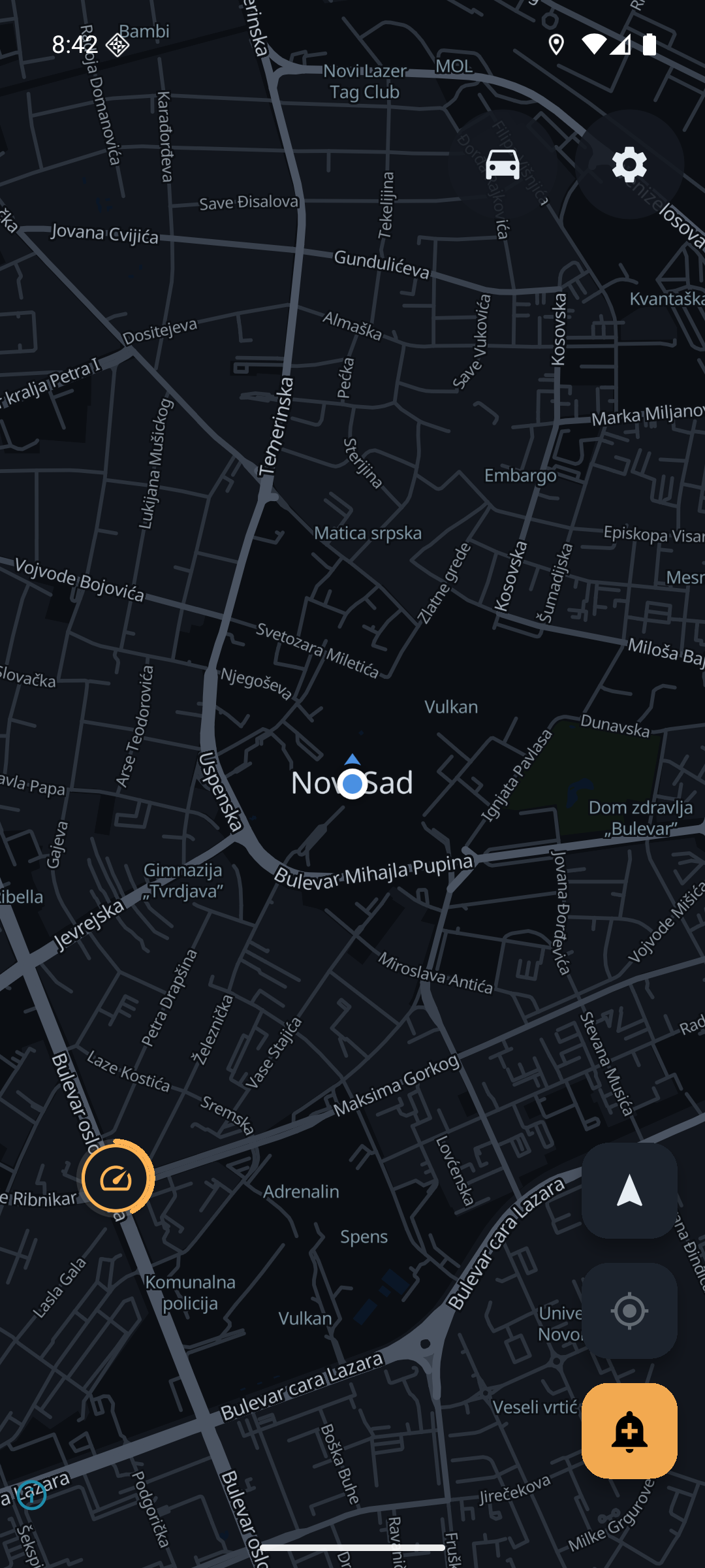 Patrole — tamna mapa Novog Sada sa prijavama i upozorenjima